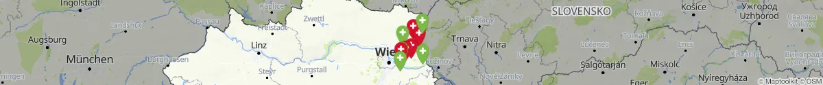 Map view for Pharmacy emergency services nearby Gänserndorf (Niederösterreich)